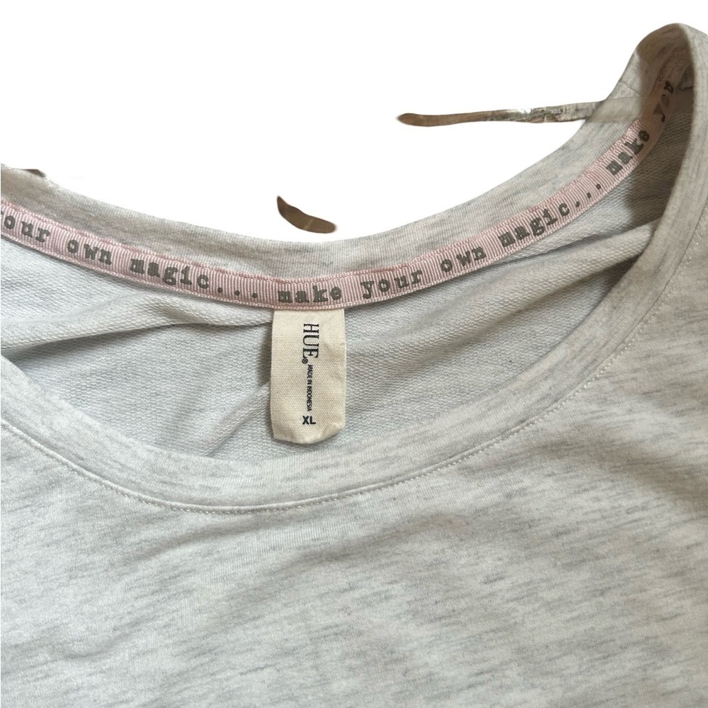 Hue Long Sleeved T shirt Grey XL “Make your Own Magic” - Picture 3 of 7